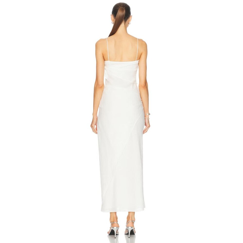 SIR. Rosalia Wrap Midi Dress in Ivory - Picture 4 of 4